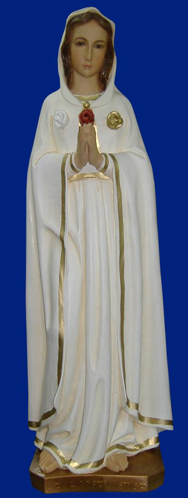 Rosa Mystica Church Statue - 27 Inch - Hand-painted Polymer Resin