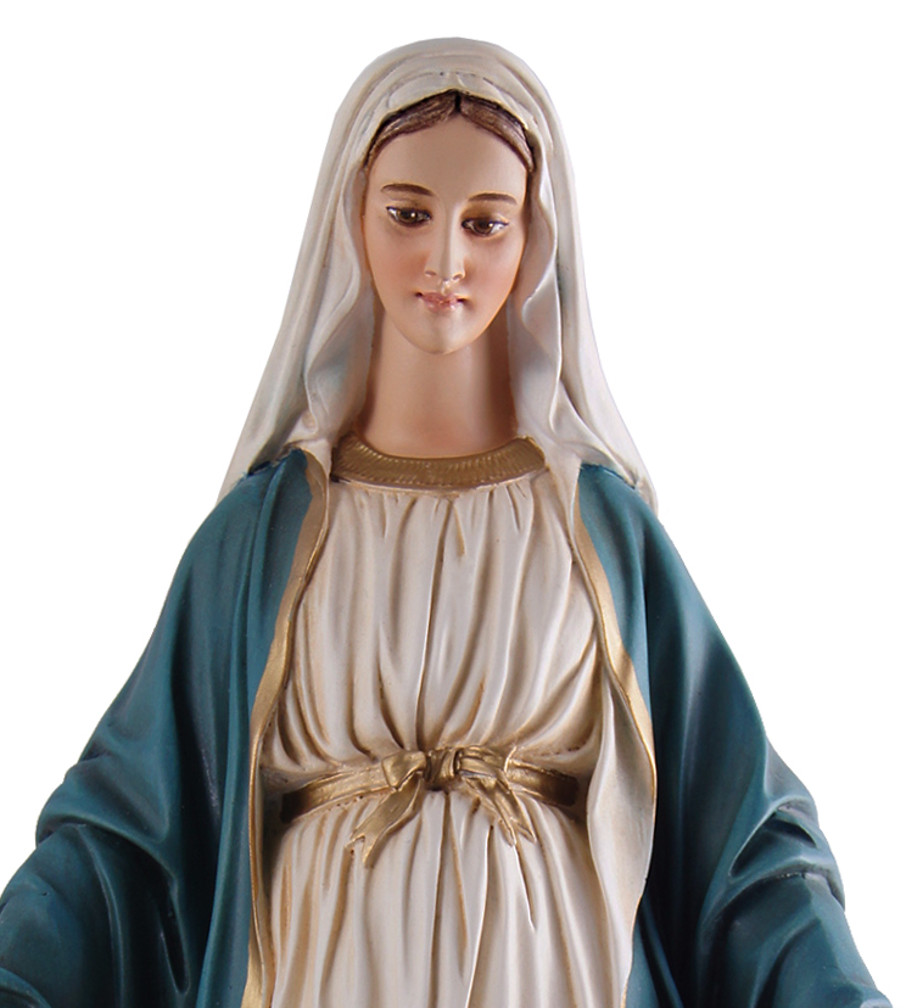 Our Lady of Grace Statue - 17 Inch - Hand-painted Polymer Resin