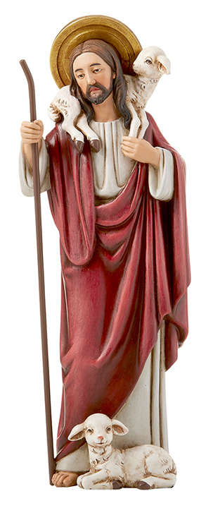 Jesus As The Good Shepherd Figurine Statue - 8 Inch - Inspired By ...