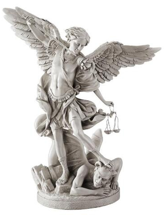 st michael resin statue