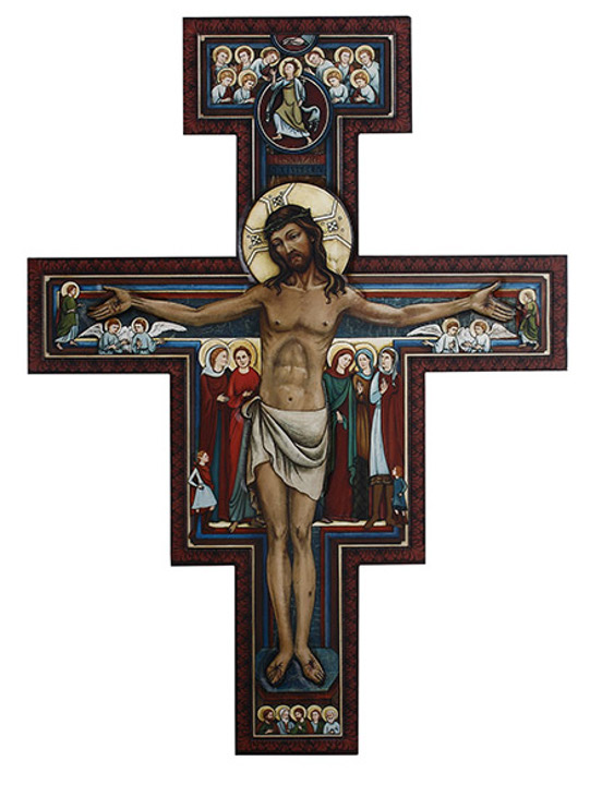 San Damiano Crucifix Plaque - 31 Inch - by Marco Sevelli
