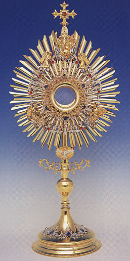 31 Inch Gold Plated Roman Monstrance