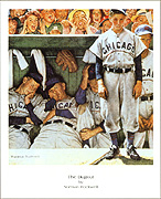 The Dugout Art Poster Print by Norman Rockwell