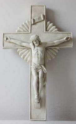 Outdoor Garden Wall Crucifix - 20 Inch - Fiberglass