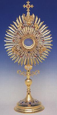 31 Inch Gold Plated Roman Monstrance