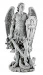 St. Michael Outdoor Garden Church Statue - 48 Inch - Stoneresin - Patron of Police