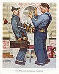 The Plumbers Art Poster Print by Norman Rockwell